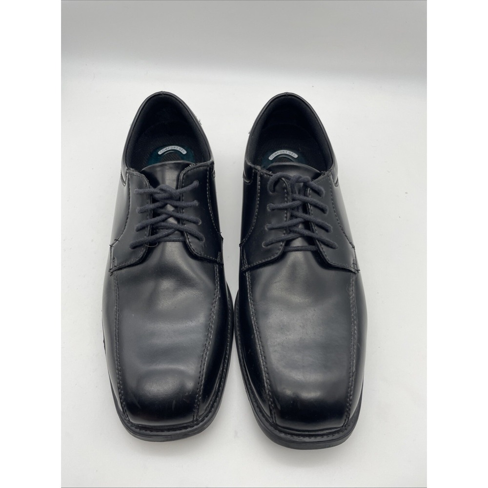 Nunn Bush 8.5M Oxford Mens Black Leather Shoe Comfort Gel‎ Alex 81161-001 NWOB - Picture 2 of 6